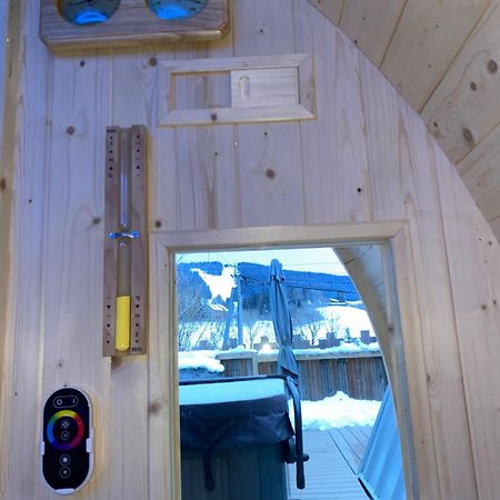 Au-Doux-Altic Chalet Romantique Avec Jacuzzi Et Sauna Métabief Dış mekan fotoğraf